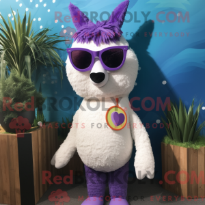 Lavendel Lama mascotte...