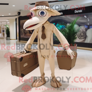 Beige Pterodactyl maskot...