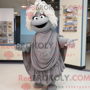 Gray Gyro mascot costume...