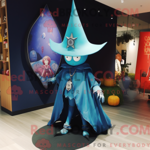 Postava maskota Cyan Witch...