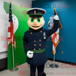 Navy Irish Flag mascot...