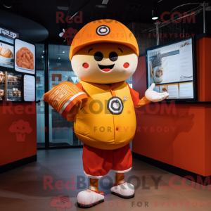 Orange Ramen maskot kostume...