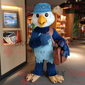 Blue Eagle-maskotdraktfigur...