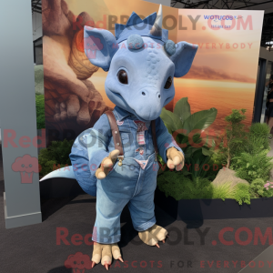 Triceratops mascot costume...