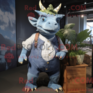 Triceratops mascot costume...