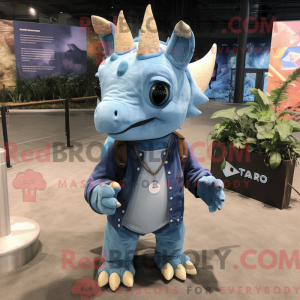 Triceratops mascot costume...