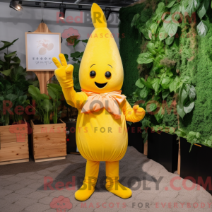 Gul gulerod maskot kostume...