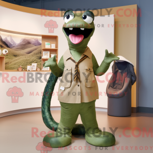 Olive Titanoboa mascot...