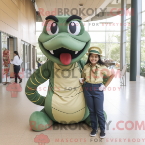 Olive Titanoboa mascot...