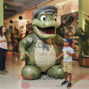 Oliven Titanoboa maskot...