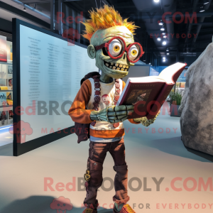 Rost Zombie Maskottchen...
