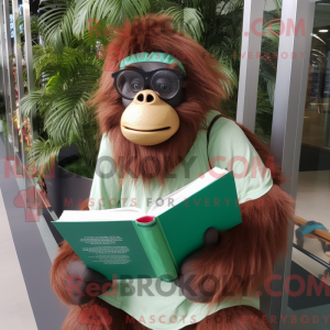 Skovgrøn orangutang maskot...