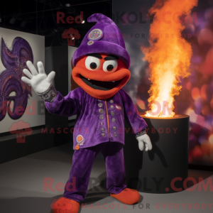 Purple Fire Eater mascot...