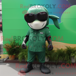Green Killer Whale maskot...