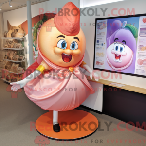 Peach Contortionist mascot...