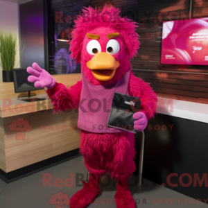 Disfraz de mascota Magenta...