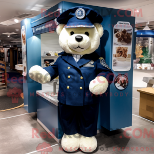 Maskotka Navy Teddy Bear...