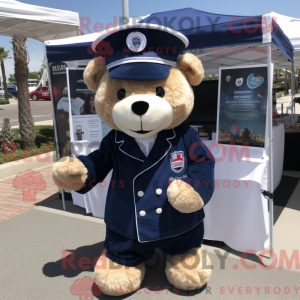 Navy Teddy Bear maskot...