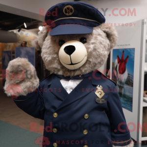 Maskotka Navy Teddy Bear...