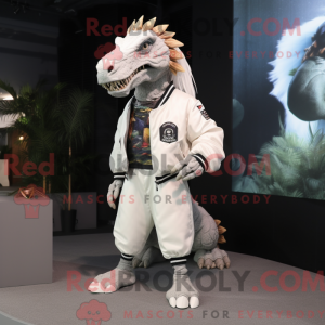 White Spinosaurus mascot...