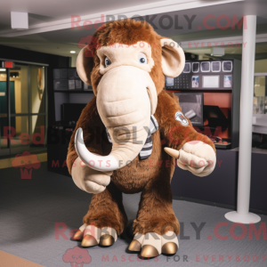 Brown Mammoth mascot...