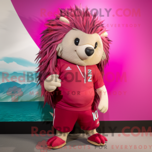 Magenta Porcupine maskot...