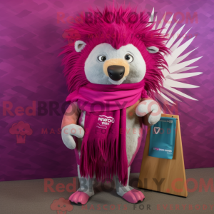 Magenta Porcupine maskot...