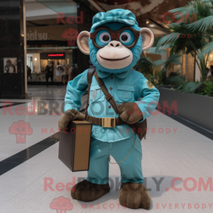 Turkis chimpanse maskot...