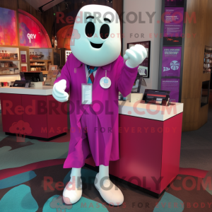 Magenta Ghost mascot...