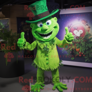 Green Devil mascot costume...