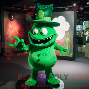 Green Devil mascot costume...