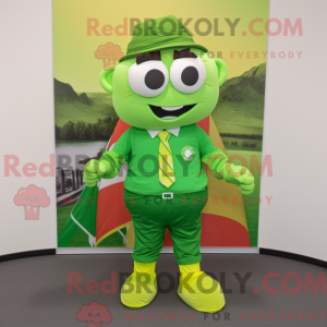 Lime Green Irish Flag...