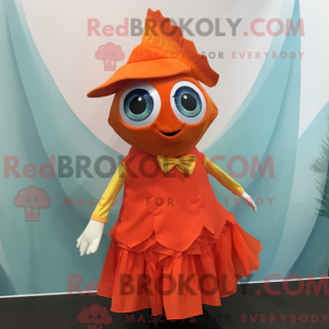 Orange Tuna mascot costume...
