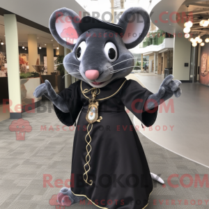 Black Rat maskotdraktfigur...