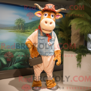 Peach Guernsey Cow...