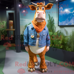 Peach Guernsey Cow...