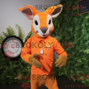 Orange Kangaroo mascot...