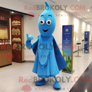 Blue Pepper maskot kostume...