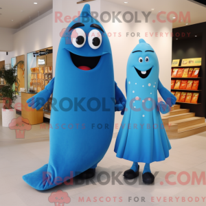 Blue Pepper maskot kostym...