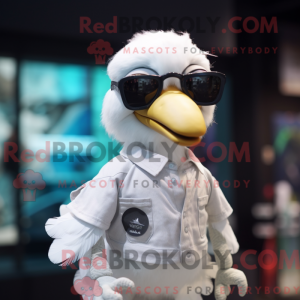 Hvid Dodo Bird maskot...