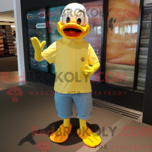 Lemon Yellow Duck mascot...