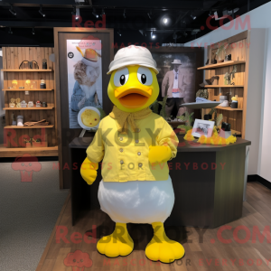 Lemon Yellow Duck mascot...