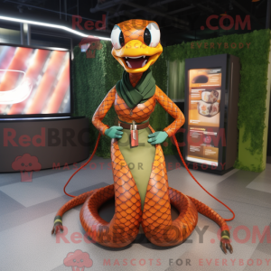 Rust Snake-mascottekostuum...