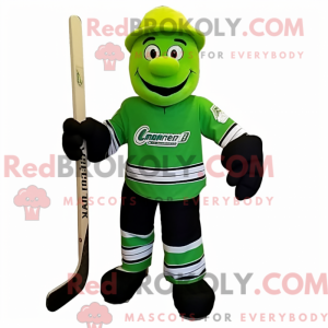 Limegrönn ishockeypinne...