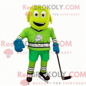 Limegrönn ishockeypinne...