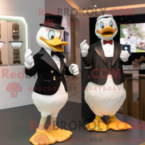 Tan Duck mascot costume...