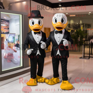 Tan Duck mascot costume...