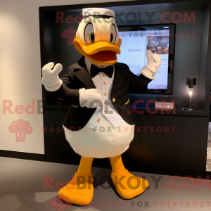Tan Duck mascot costume...