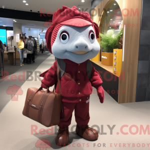 Maroon Goldfish maskot...