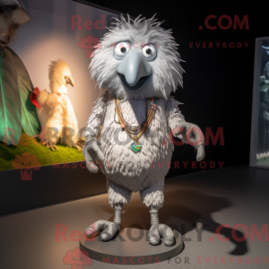 Sølv Kiwi-maskotdraktfigur...